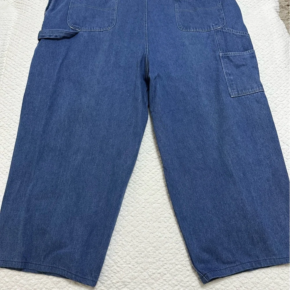 Vintage Discontinued Ragtop Blue Denim Overalls Size 24